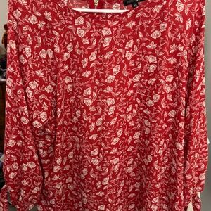 Red/white Blouse by Papermoon (2XL)